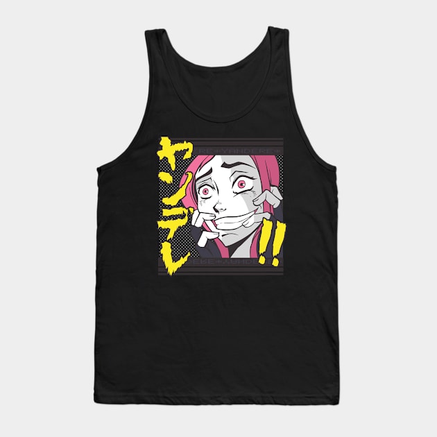 Yandere Anime Girl Tank Top by MimicGaming